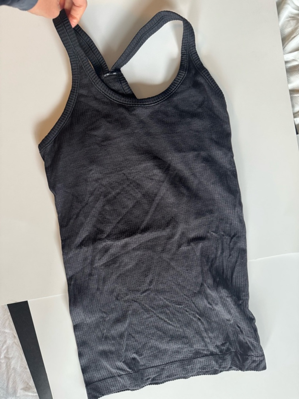 lululemon athletica Black Ribbed Racerback Tank - Picture 2 of 2